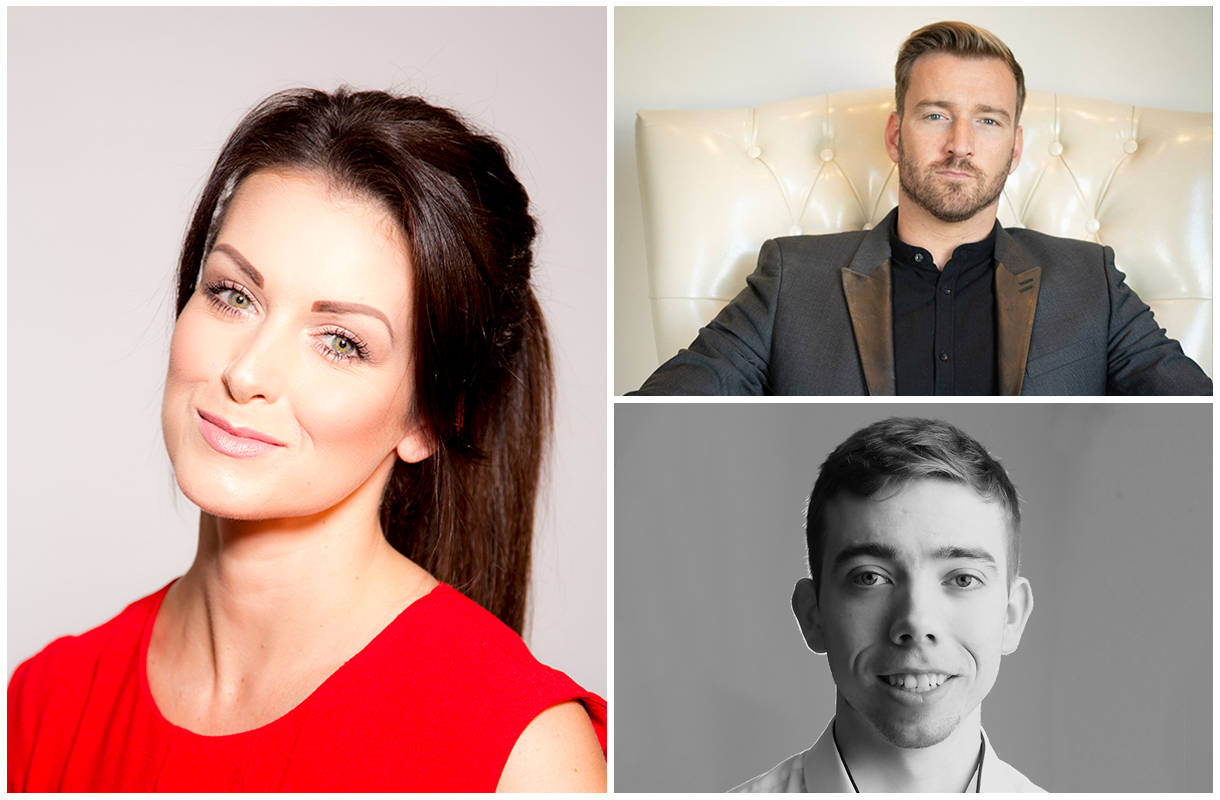 From left to right: Lisa Jane Kelsey, Jai McDowall and Gregor Reid